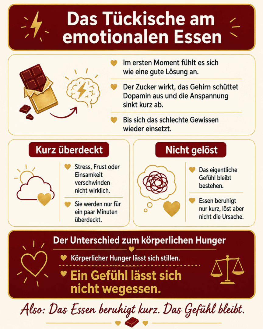 Frau sitzt am Tisch und blickt in ein Planungsbuch mit den Spalten Monat, Woche und Fokus – ruhige Szene für realistische Alltagsplanung